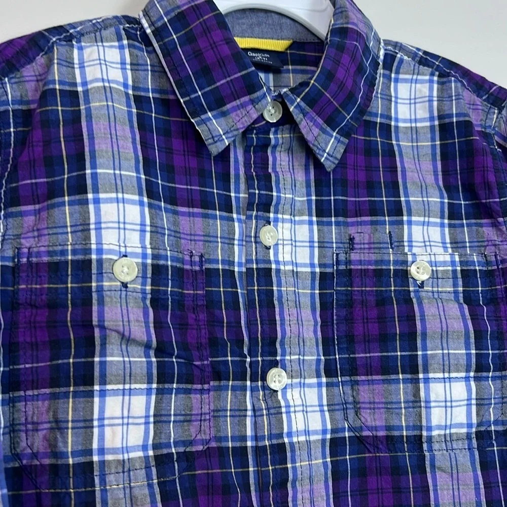 GAP KIDS‎ Plaid Button-Up Shirt EUC